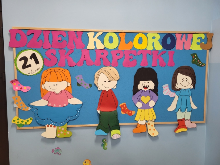 Kolorowe skarpetki.