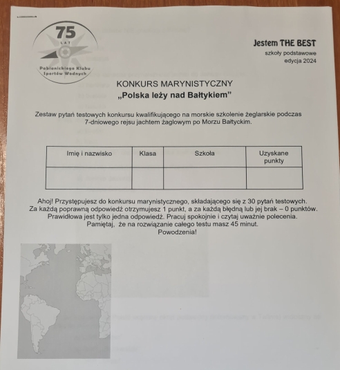 Konkurs marynistyczny.