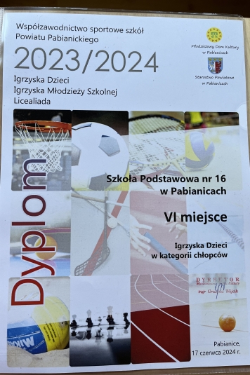 ODSUMOWANIE WSPӣZAWODNICTWA SPORTOWEGO POWIATU PABIANICKIEGO