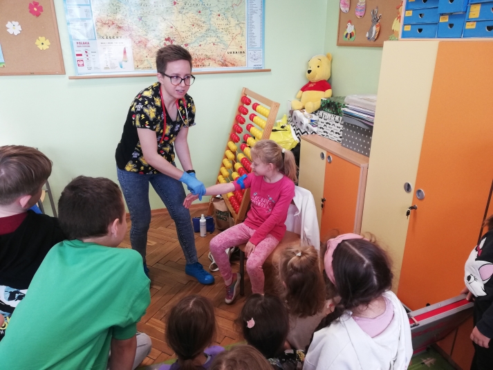 Spotkanie z lekarzem w klasie I B