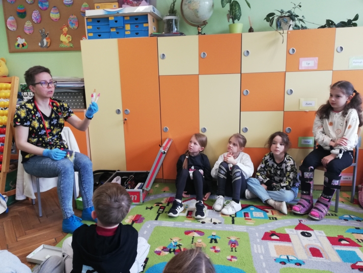 Spotkanie z lekarzem w klasie I B