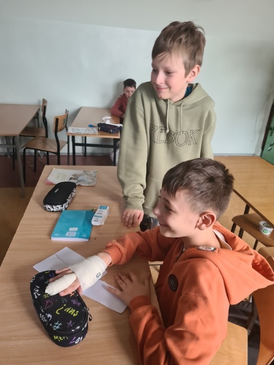 na lekcji techniki