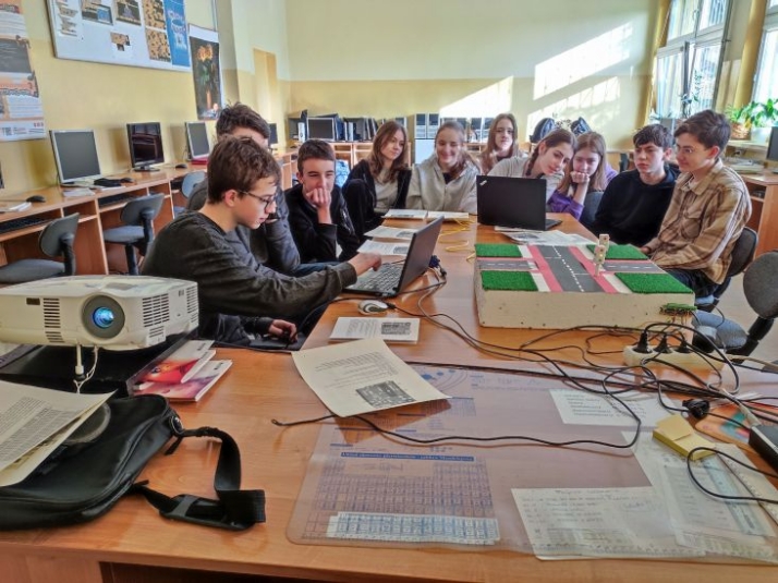 na lekcji informatyki